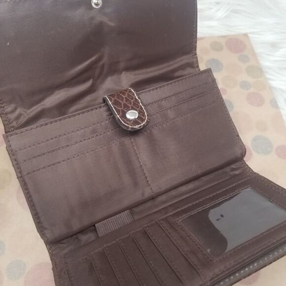 Faux Leather Wallet. BROWN. - Picture 12 of 13